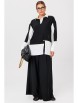 Брючный костюм артикул: 1242.2 черно-белый от Anastasia - вид 8