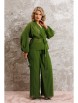 Брючный костюм артикул: 1063.1 травяной зеленый от Anastasia - вид 5