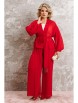 Брючный костюм артикул: 1063.1 рубиновый красный от Anastasia - вид 15