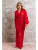 Брючный костюм артикул: 1063.1 рубиновый красный от Anastasia - вид 1