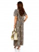 Брючный костюм артикул: 2411/19 леопард беж+черный от TAITA PLUS - вид 2