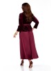 Юбочный костюм артикул: 2533 бургунди от TAITA PLUS - вид 2