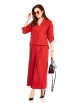 Брючный костюм артикул: 2535 красный от TAITA PLUS - вид 6