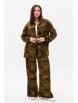 Брючный костюм артикул: 5077 темный хаки от Фантазия Мод - вид 1
