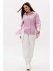 Брючный костюм артикул: 5052 розовый от Фантазия Мод - вид 1