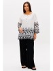 Брючный костюм артикул: 5107 белый/черный от Фантазия Мод - вид 1