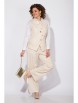 Брючный костюм артикул: М1338 молочный от Лилиана - вид 1