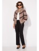 Брючный костюм артикул: М1462БрПн капучино+черный от Лилиана - вид 5
