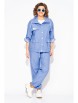 Брючный костюм артикул: М1445Н голубой от Лилиана - вид 4