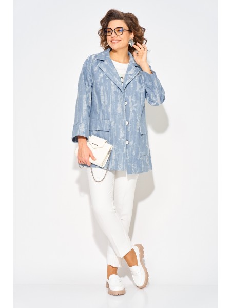 М1505БрЛ джинс меланж, белый