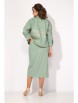 Юбочный костюм артикул: М1405н оливка от Лилиана - вид 2