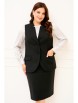 Юбочный костюм артикул: 1827 черный от Ива - вид 7
