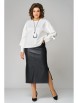 Юбочный костюм артикул: 1194 белый+черный от Кокетка и К - вид 9