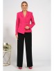 Брючный костюм артикул: 2055 фуксия+черный от AlaniCollection - вид 6