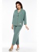 Брючный костюм артикул: 2084 светло-бирюзовый от AlaniCollection - вид 4