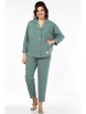 Брючный костюм артикул: 2084 светло-бирюзовый от AlaniCollection - вид 1