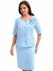 Юбочный костюм артикул: 2342 голубой от AlaniCollection - вид 7
