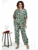 Брючный костюм артикул: 2321 зеленый+молоко от AlaniCollection - вид 6