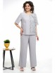 Брючный костюм артикул: 2331 серый от AlaniCollection - вид 6