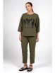 Брючный костюм артикул: 2330 олива с принтом от AlaniCollection - вид 7