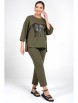 Брючный костюм артикул: 2330 олива с принтом от AlaniCollection - вид 8