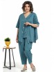 Брючный костюм артикул: 2319 бирюза от AlaniCollection - вид 4