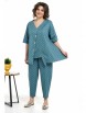 Брючный костюм артикул: 2319 бирюза от AlaniCollection - вид 8