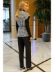 Брючный костюм артикул: 2385 клетка, черный от AlaniCollection - вид 2