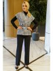 Брючный костюм артикул: 2385 клетка, черный от AlaniCollection - вид 1