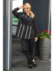 Брючный костюм артикул: 2399 черный+полоска от AlaniCollection - вид 5