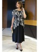 Плательный костюм артикул: 2434 черно-белый+черный от AlaniCollection - вид 13