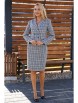 Юбочный костюм артикул: 2391 серая клетка от AlaniCollection - вид 1