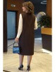 Плательный костюм артикул: 2436 коричневый+молоко от AlaniCollection - вид 2