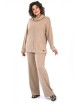 Брючный костюм артикул: 2446 бежевый от AlaniCollection - вид 10