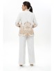Брючный костюм артикул: 2496 молоко+золото от AlaniCollection - вид 2