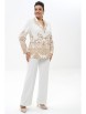 Брючный костюм артикул: 2496 молоко+золото от AlaniCollection - вид 4