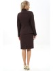 Юбочный костюм артикул: 2490 коричневый от AlaniCollection - вид 2