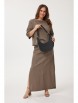 Юбочный костюм артикул: 1249+1245 ореховый от Mirolia - вид 7