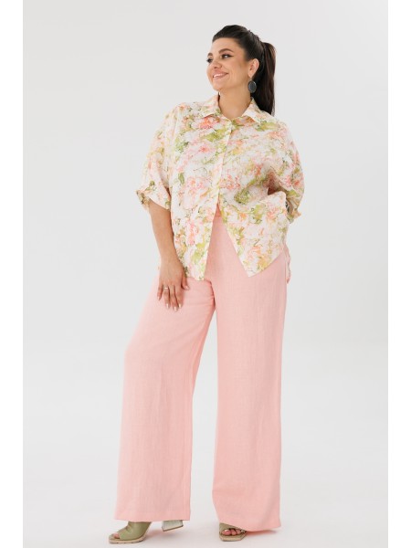 1465 цветок-миндаля+клубничный-крем