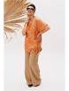 Брючный костюм артикул: 1537 апельсиновый капучино от Anelli - вид 7