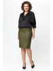 Юбка артикул: М-741 хаки от Solomea Lux - вид 1