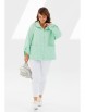 Брючный костюм артикул: М-186 мята+белый от Мублиз - вид 16