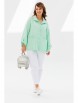 Брючный костюм артикул: М-186 мята+белый от Мублиз - вид 11