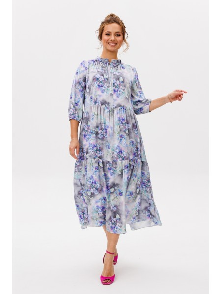 М-257 голубые цветы