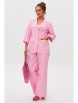 Брючный костюм артикул: М-260 розовый от Мублиз - вид 14
