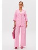 Брючный костюм артикул: М-260 розовый от Мублиз - вид 1