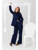 Брючный костюм артикул: М-256 синий от Мублиз - вид 17