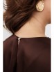 Нарядное платье артикул: М-288 коричневый (шоколад) от Мублиз - вид 7