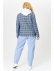 Брючный костюм артикул: М194/1 голубой от OVERYOU - вид 2