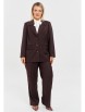 Брючный костюм артикул: М221/1 шоколад от OVERYOU - вид 1